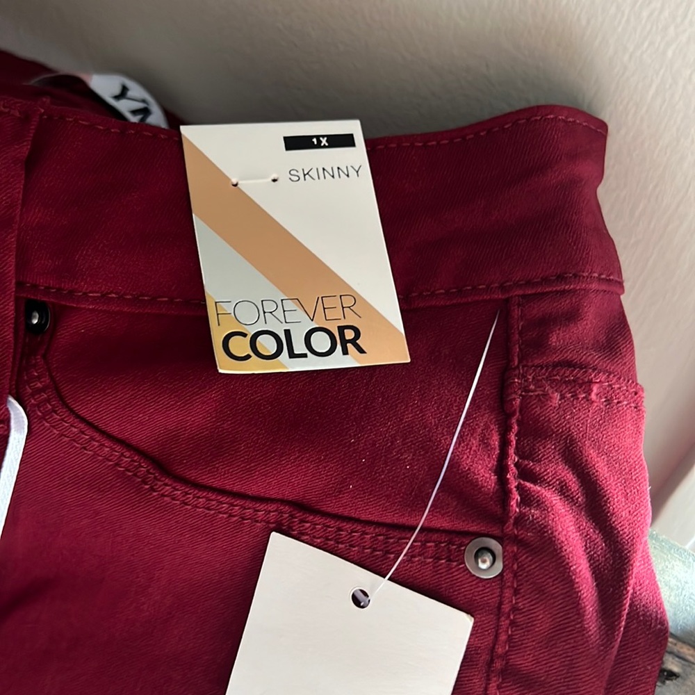 YMI stretch jeans-cranberry color